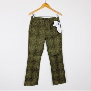 Diane Gilman DG2 Reptile Animal Print Jeans Sz 8P